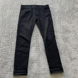 Uniqlo black wash selvedge denim